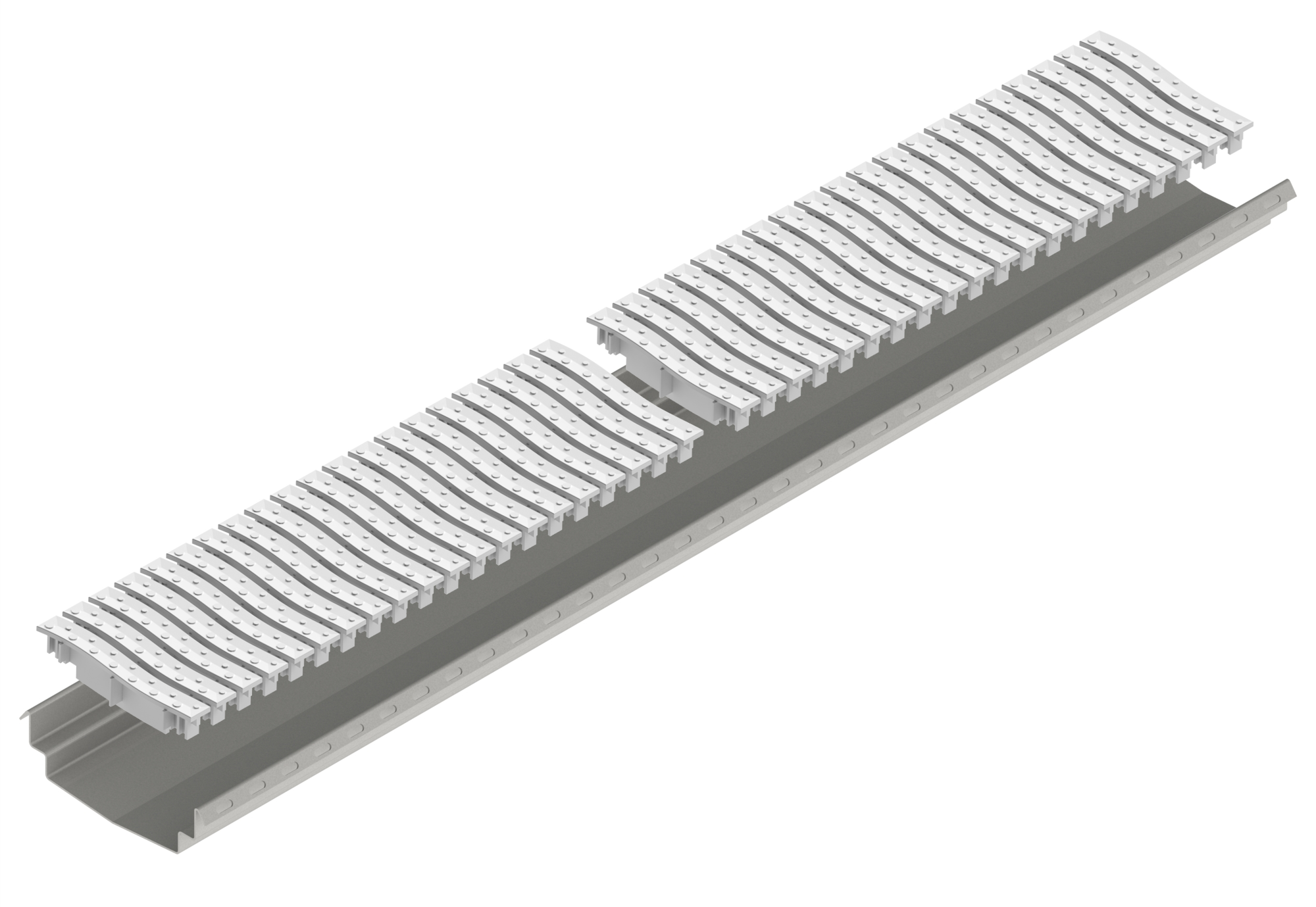 Лоток водоотводный из нержавеющей стали Аква 120